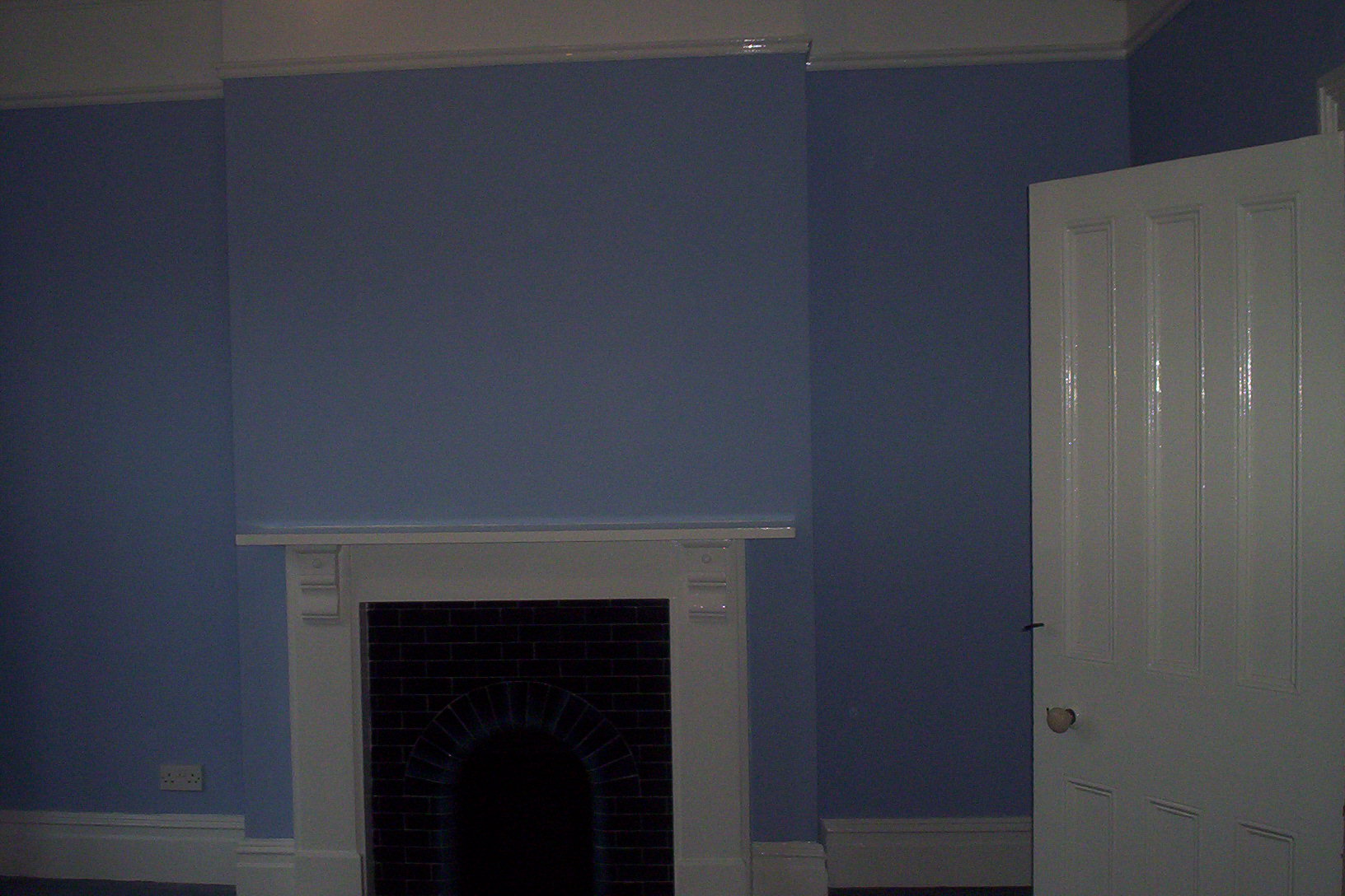 Blue room decorated